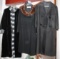 Three Long Black Women's Coats