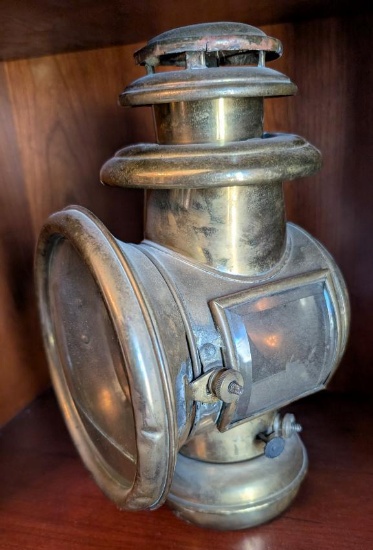Lucas King of the Road Brass Car/Carriage Lamp