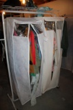 Garment Rack and Contents