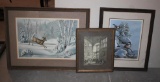 Signed and Numbered Wildlife in Snow Prints