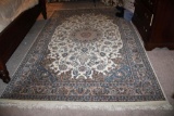 Blue and Gray-Tone Wool Area Rug