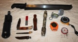 Gerber Changeable Blade Folding Knife, Serrated Back Machete, GPS Devices, and More