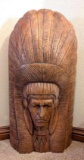 Hand Carved Chief Head