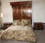 Incredible 6-Piece Queen Teister Bedroom Set by Henredon Furniture Industries NC