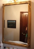 Gold Framed Beveled Glass Mirror