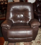 Comfy Brown Leather Recliner