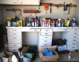 Contents of White Garage Cabinet