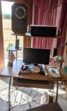 Rolling Desk and Office Items