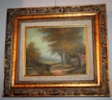 Gold-Framed Original Oil on Canvas