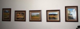 Five Pieces Framed Rocky Mountain Art Series Photo Artworks