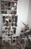 Closet Full of Women's Shoes and Shoe Shelves