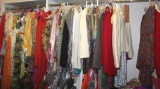 Entire Top Closet Hanger Bar Filled with Quality Women's Clothing