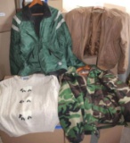 Men's Outerwear Including Member's Only Leather Bomber