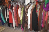 Entire Bottom Hanger Bar Filled with Quality Women's Clothing