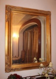 Gorgeous Gold-Framed Beveled Glass Mirror
