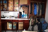 Men's Clothing and Outer Wear Plus Any and All Contents of North Laundry Room Cabinets
