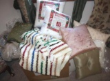 Pile of Mixed Unsearched Bedding and Pillows
