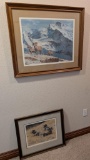 Ken Carlson Framed and Signed Artwork