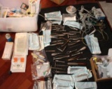 Tub Filled with Mixed Dental/Surgical Tools