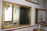 Pair of Gold Framed Mirrors