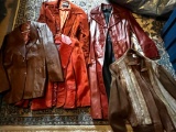 Five Vintage Leather Jackets
