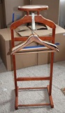 Wood Suit Valet with Hangers