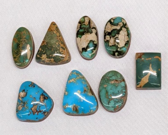Marked Mine Turquoise Cabochons