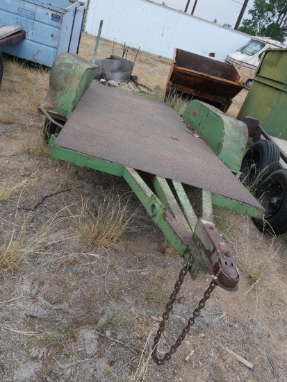 Dual Axle Utility Trailer with Metal Bed