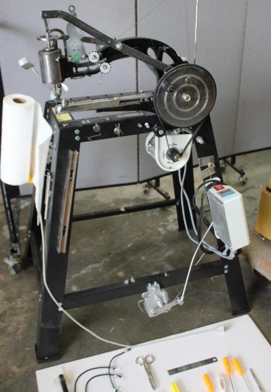 Heavy Duty Leather Sewing Machine for Cobblers or Other Craftsmen on Work Table