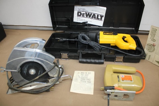 Three Mixed Electric Saws