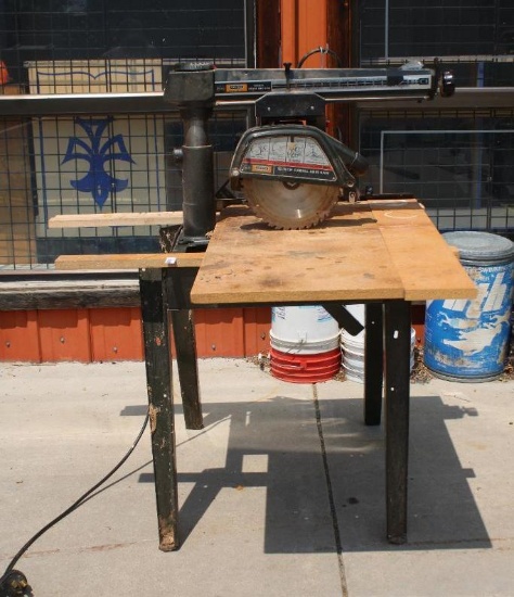 Craftsman 1" Radial Arm Saw on Steel Work Base