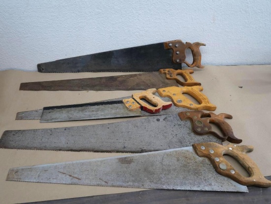 Six Saw Bundle (Disston, Craftsman, Superior & More)