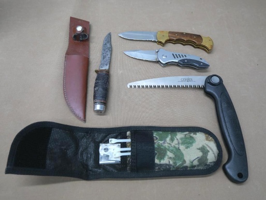 Gerber Exchange A Blade Folding Saw & Gladstone Fixed Blade Knife