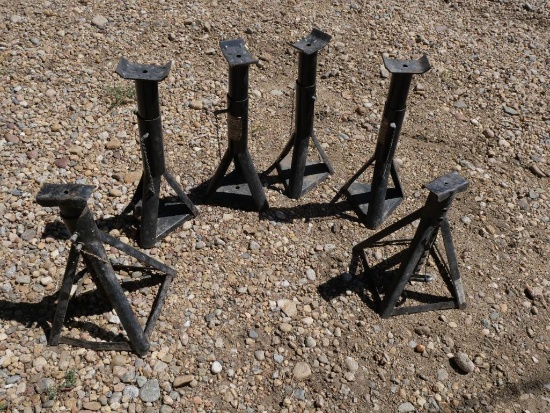 Six Two-Ton Jack Stands