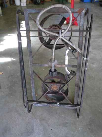 Two Burner Propane Stove with Fold Out Legs