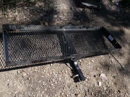 Black Metal Hitch Cargo Rack