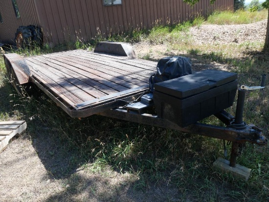 Solid Dual Axle 16' Trailer with Warn Winch!