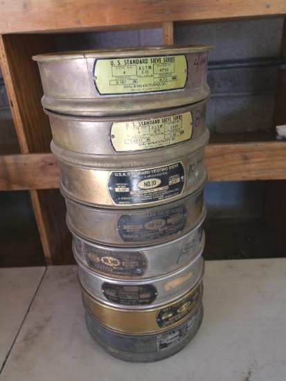 Eight US Standard Testing Sieve