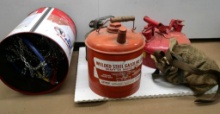 Eagle 24 Gauge Steel Gas Can with Wood Handle