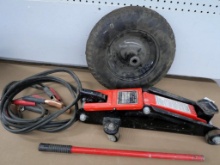 Sears 1 -1/2 Ton Floor Jack & Jumper Cables