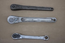 Three Pieces Snap-On Ratchet Tools