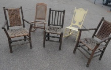 Two Old Hickory Open Arm Chairs!