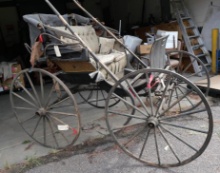 Late 19th Century Half Canopy Horse Drawn Buggy