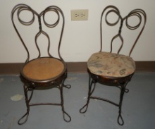 Two Cute Child's Ice Cream Chairs