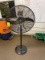 GPP INC. Large Black Electric Pedestal Fan with Adjustable Pole