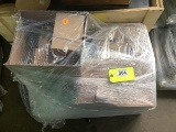 Auction Services Packaging by GPP Inc. - Yellow Auction Tags with Plastic Wrapped Boxes