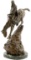 Mountain Man Bronze Sculpture After Remington