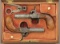 Lovely Cased Set of Belgian Center Hammer Percussion Muff Pistols