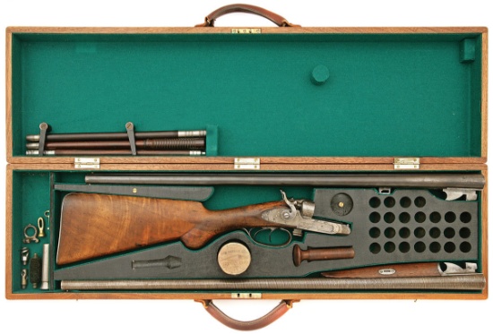 Early and Rare Parker Small Bore Underlifter Double Hammergun