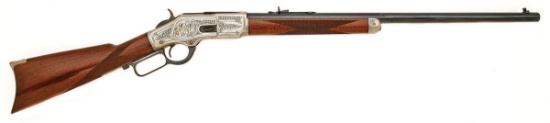 Lovely Custom Winchester Model 1873 Rifle Engraved by Heidimarie Hiptmayer